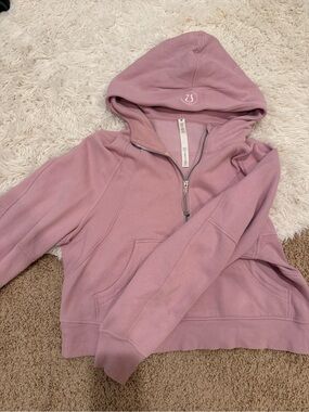lululemon athletica Mauve Pink Half-Zip Hoodie